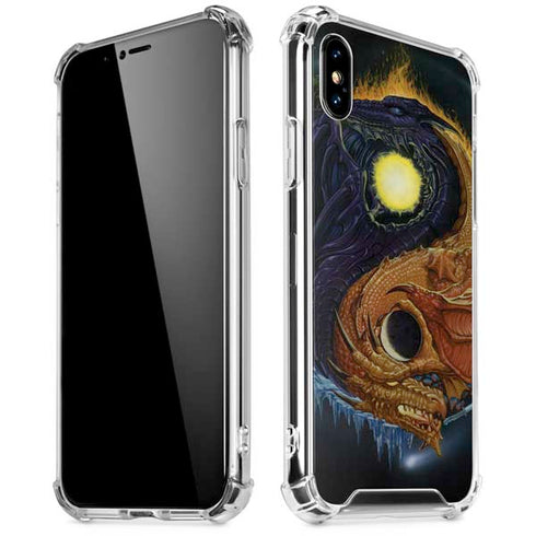 Yin Yang Dragon by Ed Beard Jr iPhone XS Max Clear Case